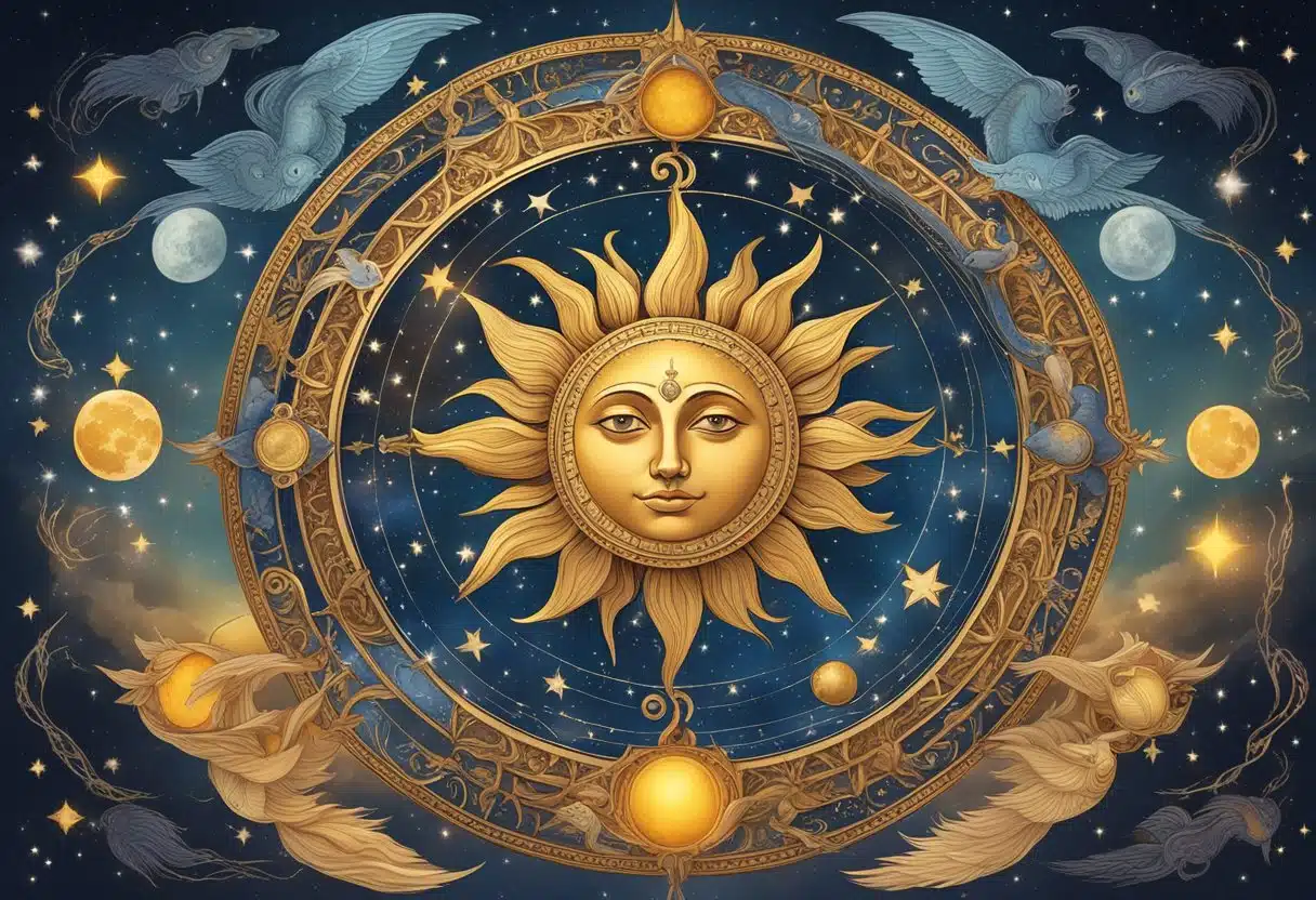 The sun, moon, and ascendant zodiac signs align in April's starry sky