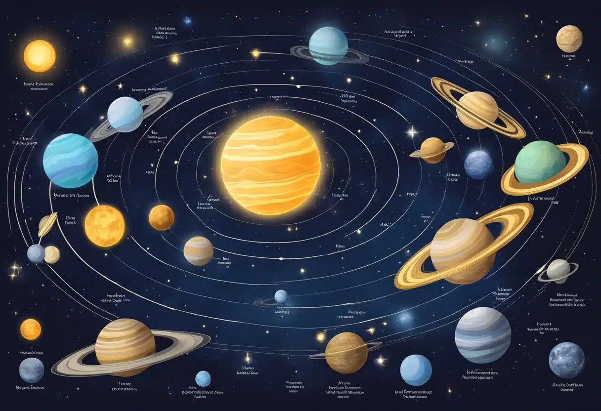 The planets' influence on zodiac signs in July, with celestial bodies aligning in the night sky