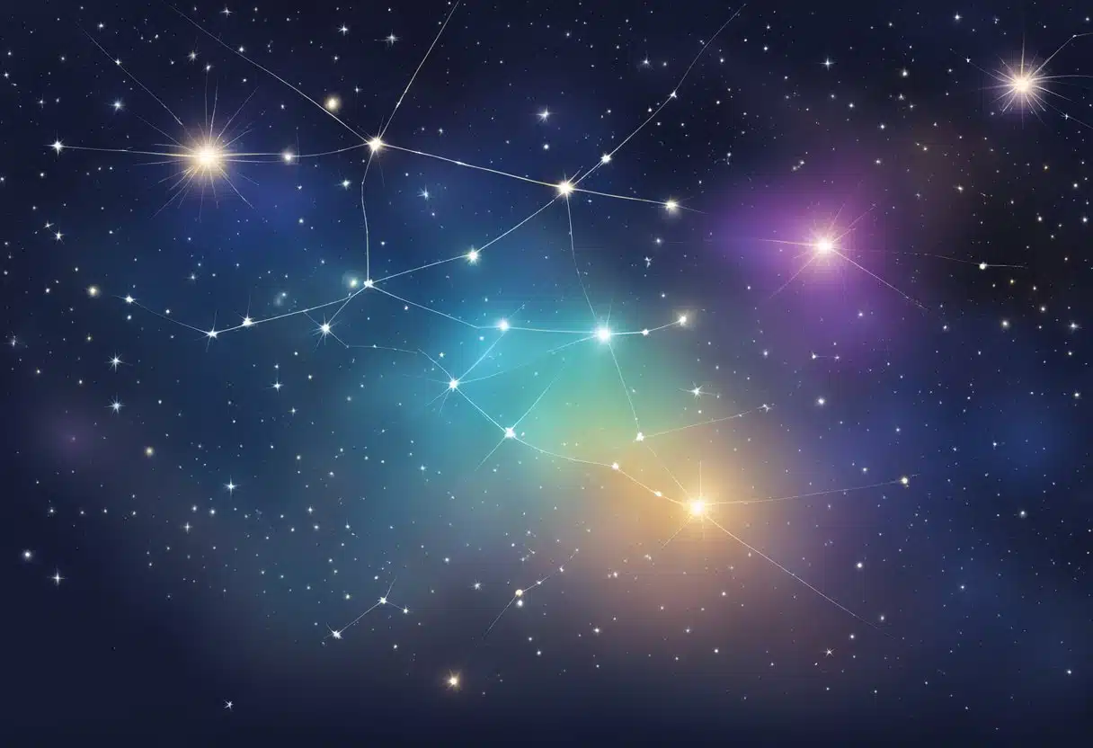 A constellation of stars shining brightly in the night sky on January 2nd, representing ambition and career aspirations