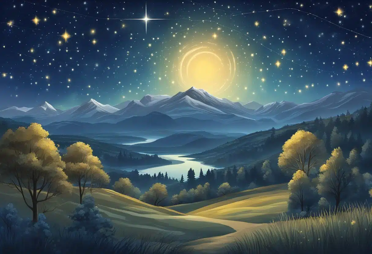 A starry night sky with the constellation of Capricorn shining brightly on January 2nd