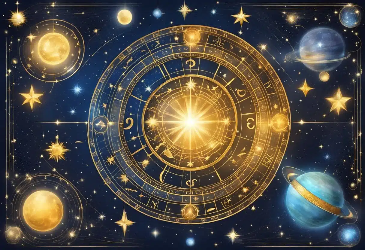 A starry night sky on January 26th, with the zodiac sign Aquarius prominent